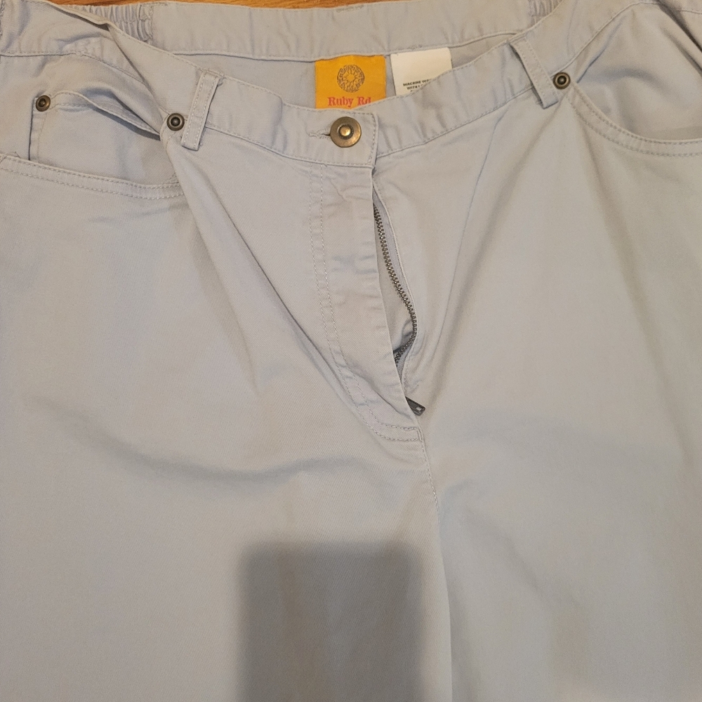 Ruby Rd Blue Pants Size 14 - Picture 3 of 4